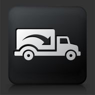 Black Square Button with Delivery Trucks N6