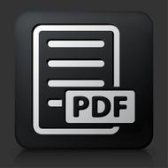 Black Square Button with PDF Icon