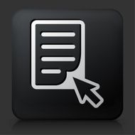 Black Square Button with Computer Book Icon N2