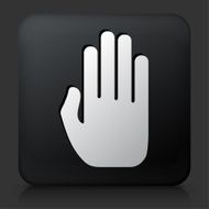 Black Square Button with Hand N2