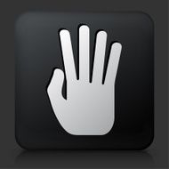 Black Square Button with Hand N3