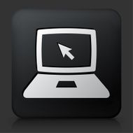 Black Square Button with Laptop Icon N12