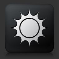 Black Square Button with Sun Icon N2