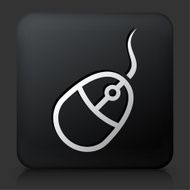 Black Square Button with Computer Mouse Icon N16