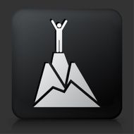Black Square Button with Top of the Mountain N2