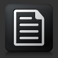 Black Square Button with Document Icon