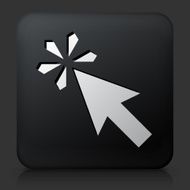 Black Square Button with Mouse Click Icon