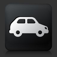 Black Square Button with Car Icon N9
