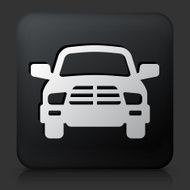 Black Square Button with Car Icon N10