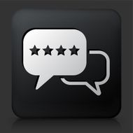 Black Square Button with Rating Icon N2