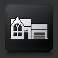 Black Square Button with Home Icon N22