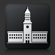 Black Square Button with Station Icon N2