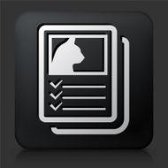 Black Square Button with Adoption Papers N3