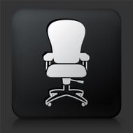 Black Square Button with Office Chair N3