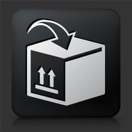 Black Square Button with Moving Boxes Icon N2