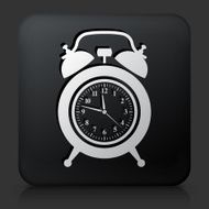 Black Square Button with Clock Icon N13