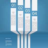 Infographics menu vector design with four options N5