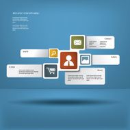 Infographics and web elements vector illustration with space for text N2