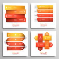 Set of Modern Infographics Elements N21