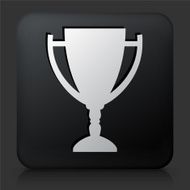 Black Square Button with Trophy N13