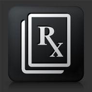 Black Square Button with Medical FIles N3