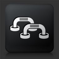 Black Square Button with Pushup Workout
