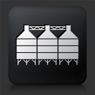 Black Square Button with Silo