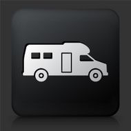 Black Square Button with RV Icon
