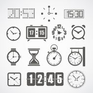 Different slyles of clock