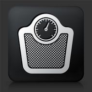 Black Square Button with Scale