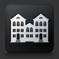 Black Square Button with Home Icon N24