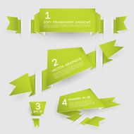 Vector Paper Banners in Three Dimensons