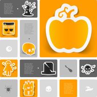 Halloween sticker infographic N46