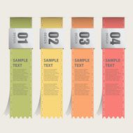 Color Medals with Ribbon Style Number Options Banner