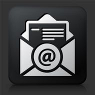 Black Square Button with Online Resume Icon