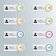 Infographic options template business man N9