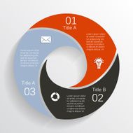 Modern vector info graphic for business project N239