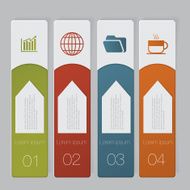 Infographic Design number banners template graphic or website layout N45