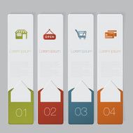 Infographic Design number banners template graphic or website layout N46