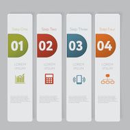 Infographic Design number banners template graphic or website layout N47