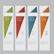 Infographic Design number banners template graphic or website layout N48