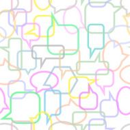 seamless speech bubbles