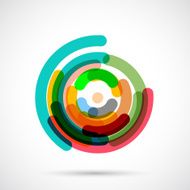 abstract colorful circle pattern for design N5