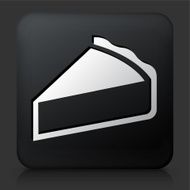 Black Square Button with Pie Icon N3