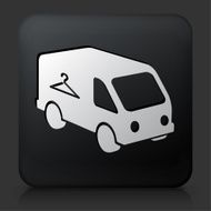 Black Square Button with Laundry Car Icon