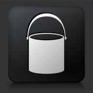 Black Square Button with Bucket Icon