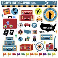 travel infographic design elements N3