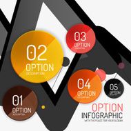 Vector infographic report template N20