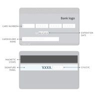 Vector credit card infographic