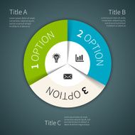 Modern vector info graphic for business project N240